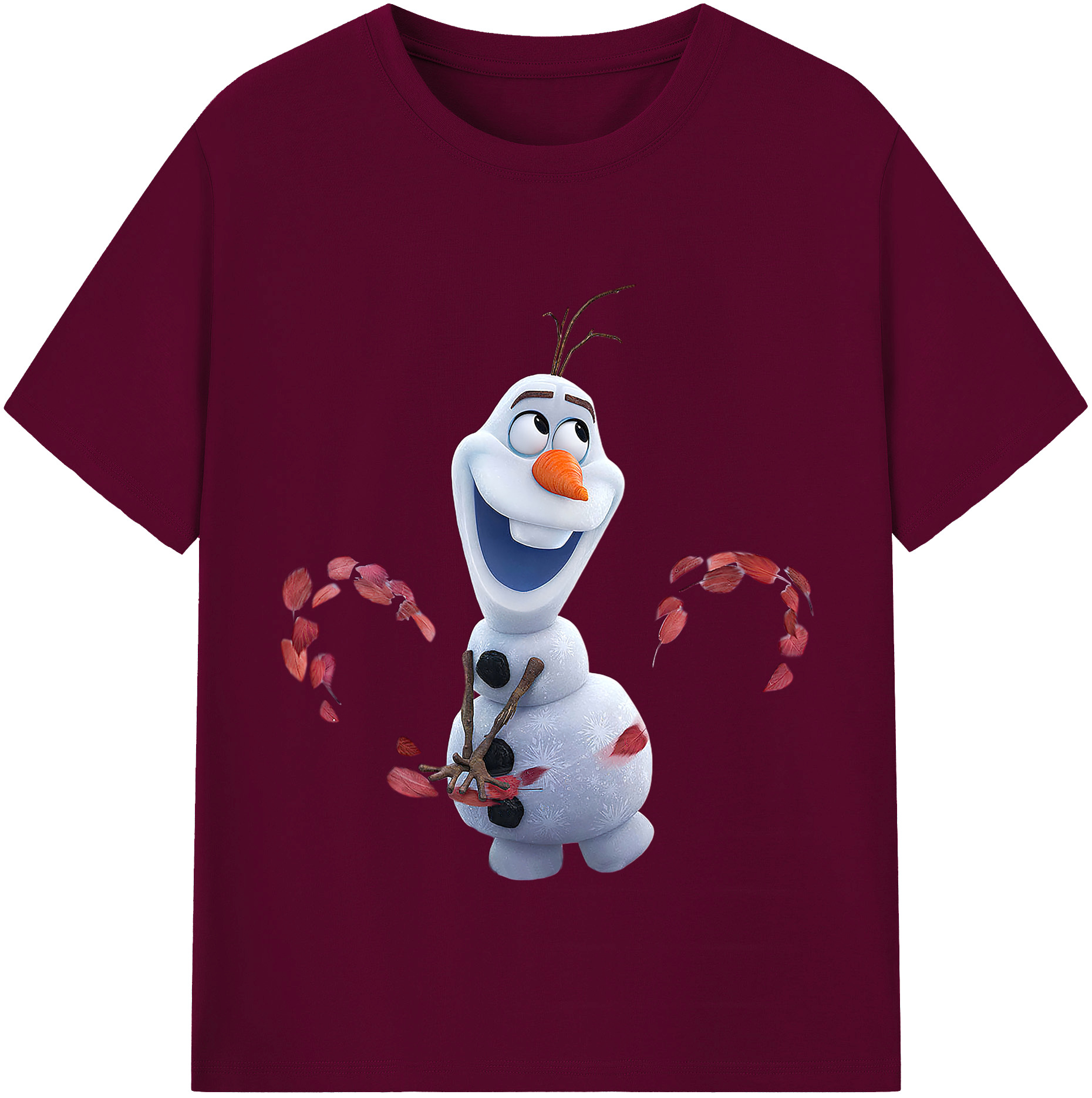 （画像用） アナと雪の女王 アンナ エルサ Frozen Anna Elsa レディースカジュアルプリントTシャツ（綿100％）